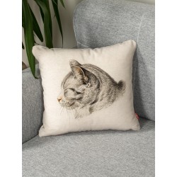 Декоративная подушка на диван "Деко" Кот №2