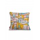 Декоративная подушка на диван "Деко" Пит Мондриан Композиция в овале с цветными плоскостями №2